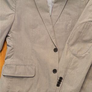 Men's Gray/Blue Blazer - Banana Republic - Tailored Fit - 40S